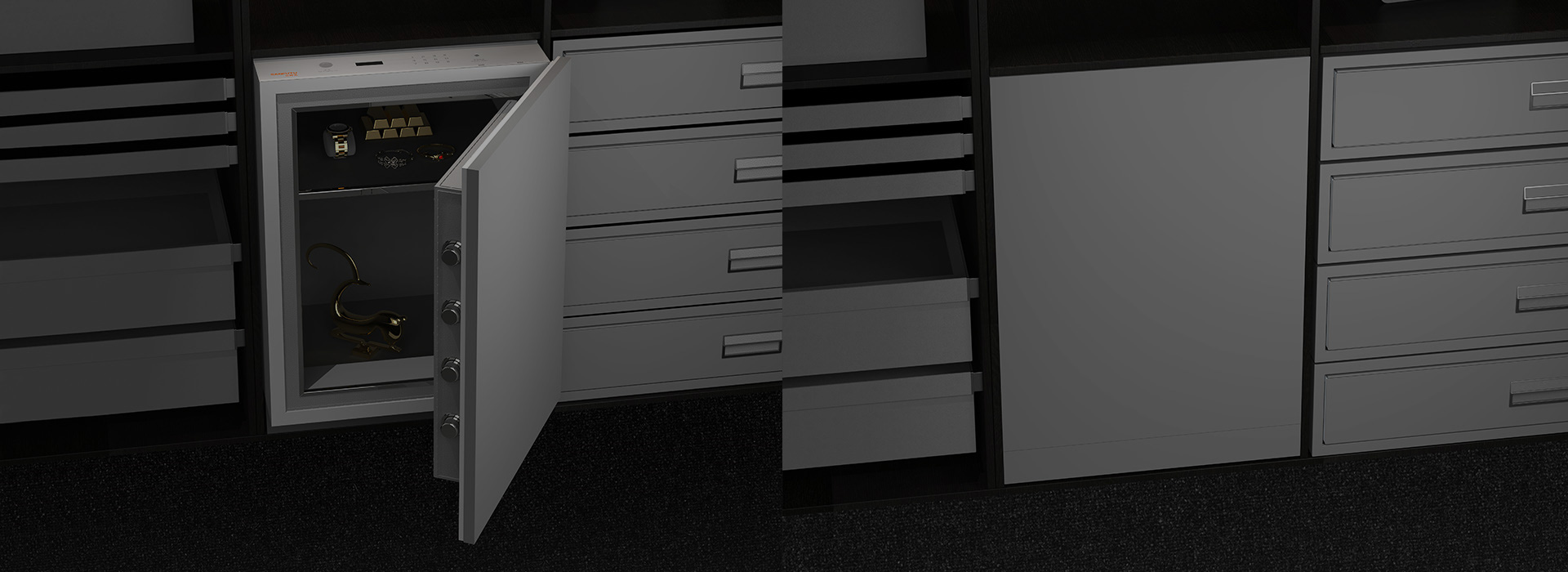 Concealed Wardrobe Safe 9.603