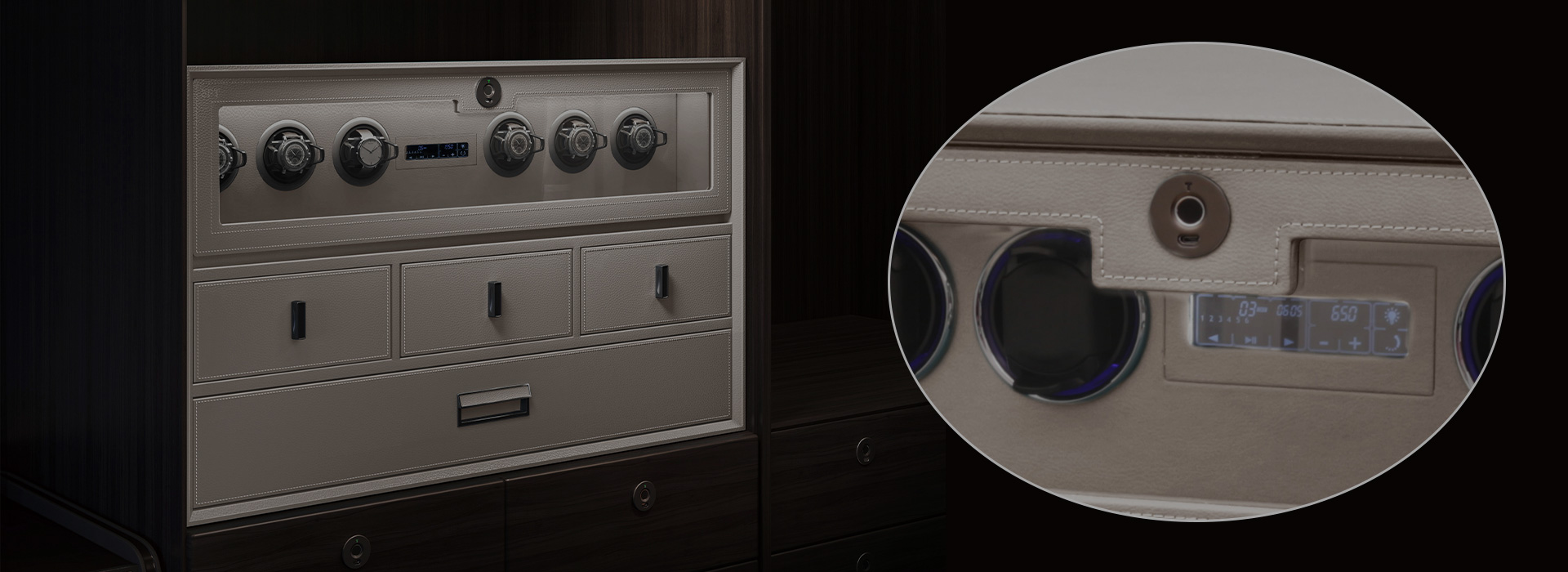 Deluxe 3-Layer Watch Winder 9.833