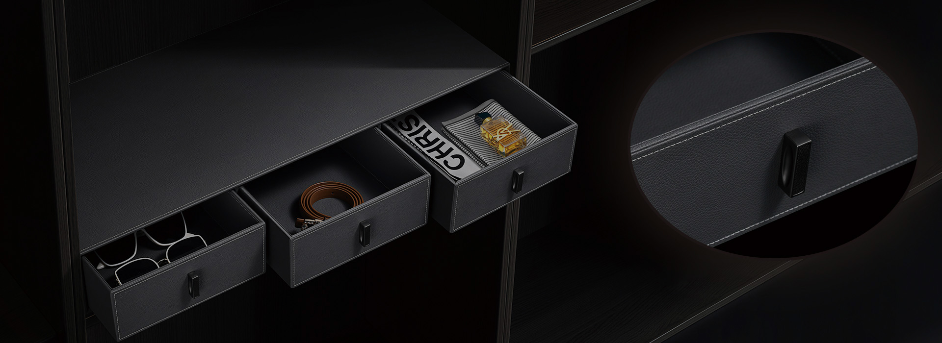 Elegant Leather Drawers 9.821