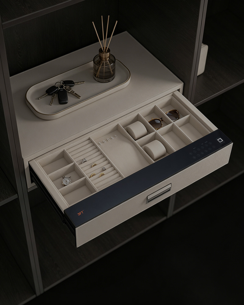 Leather Drawer Safe 9.533