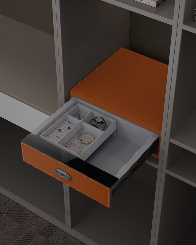 Leather Drawer Safe 9.541