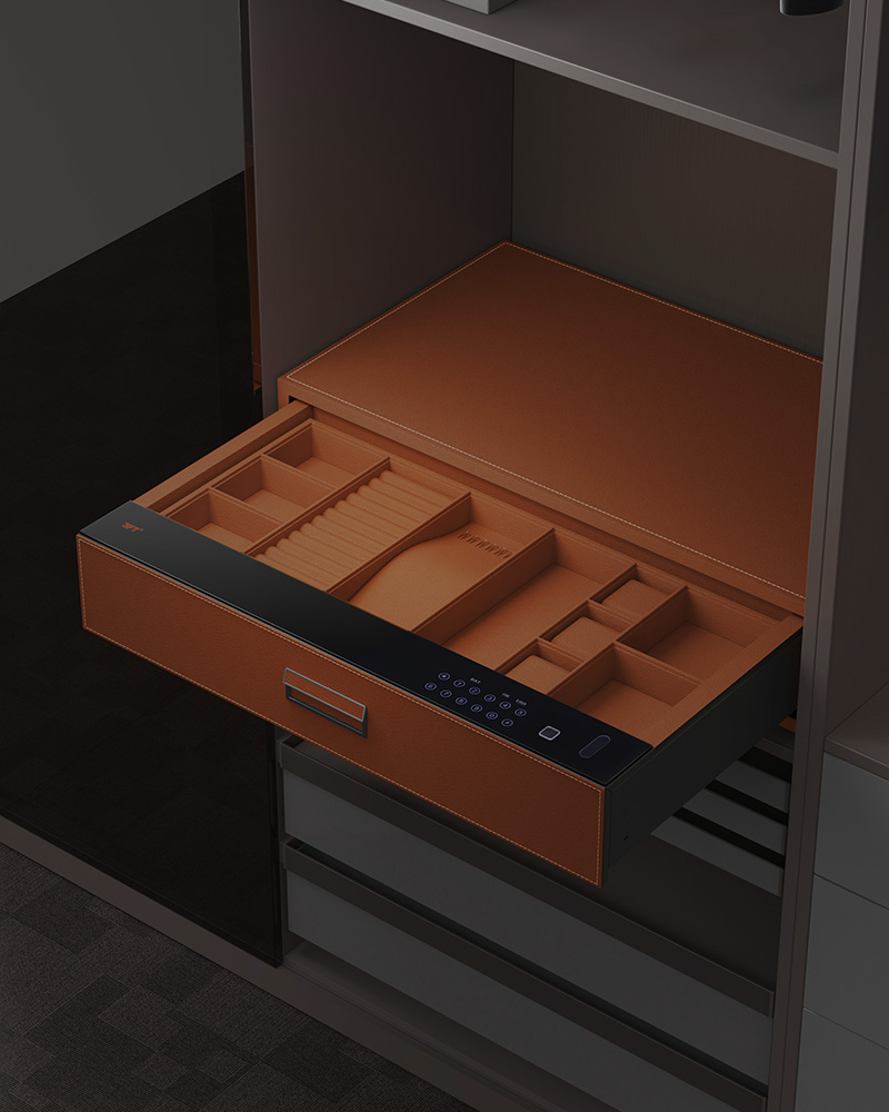 Leather Drawer Safe 9.573