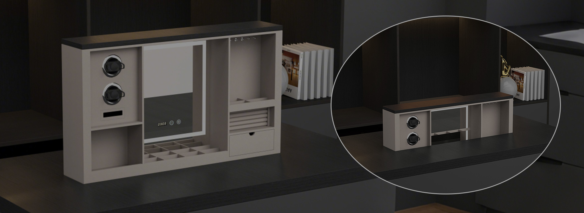 Lifting Jewelry Box 9.702 (Cabinet Pop-up Model)