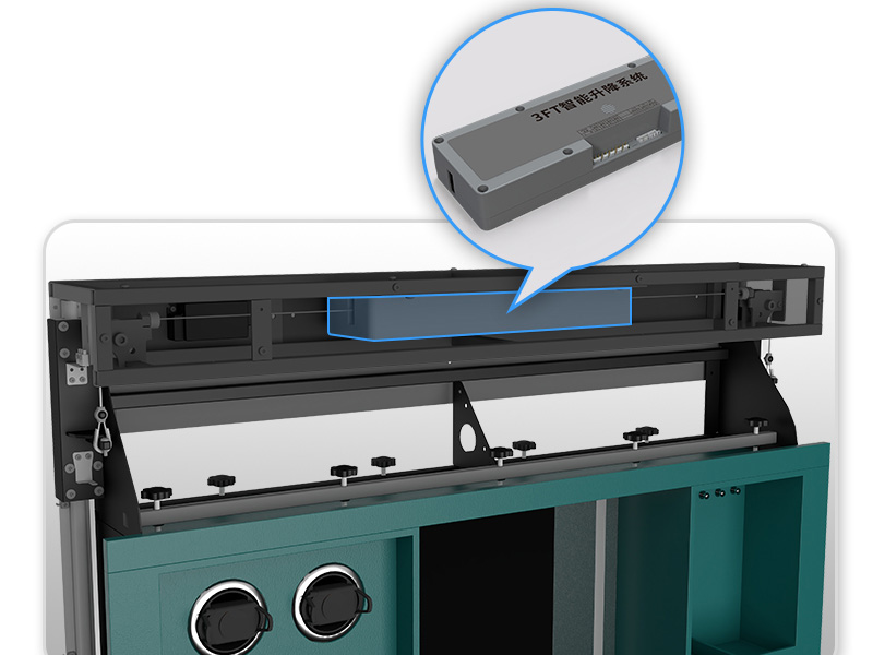 Bathroom Storage Cabinet 9.715 Features Lift System