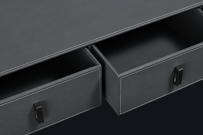 Elegant Leather Drawers 9.821 Features Leather chest