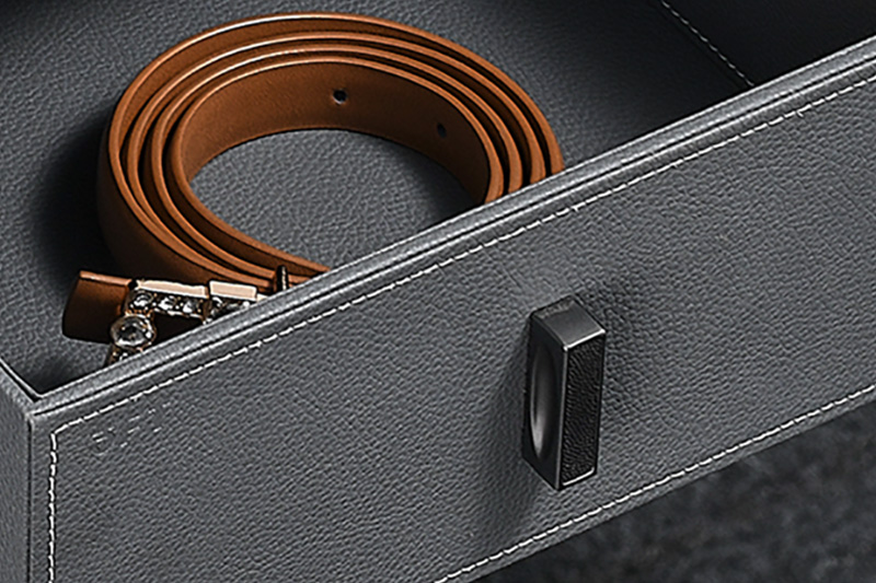 Elegant Leather Drawers 9.821 Features Leather lining