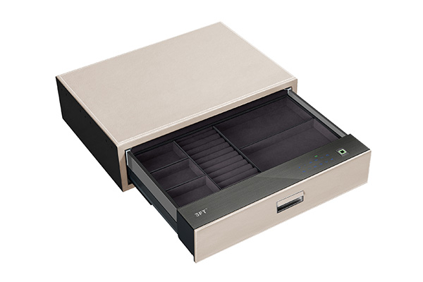 Leather Drawer Safe 9.512 9.512-564 Off White