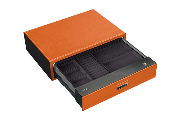 Leather Drawer Safe 9.512 9.512-564 Orange