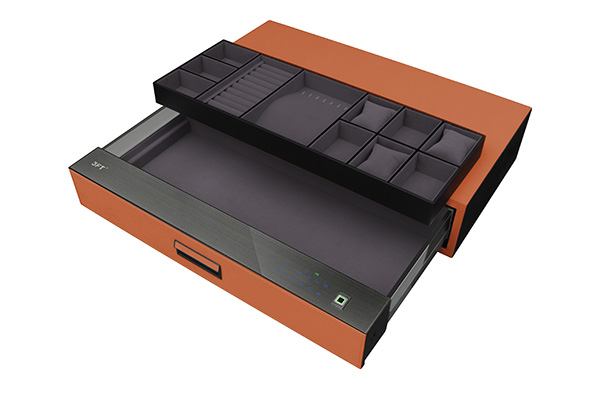 Leather Drawer Safe 9.512 9.512-764 Orange