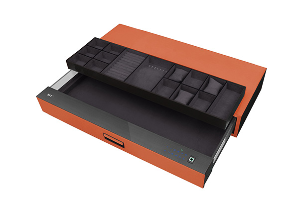 Leather Drawer Safe 9.512 9.512-964 Orange