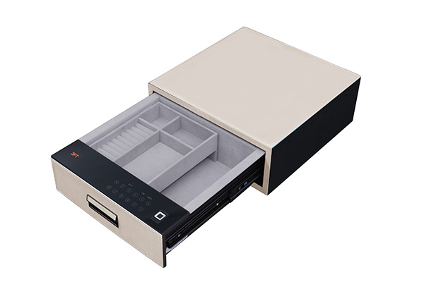 Leather Drawer Safe 9.531 Color 400 Off White