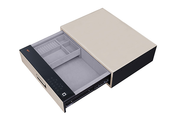 Leather Drawer Safe 9.531 Color 464-580 Off White