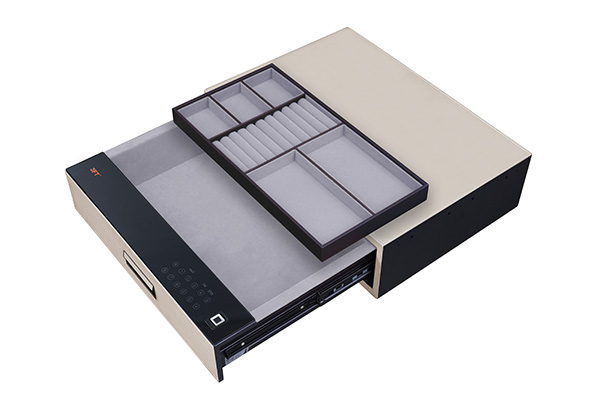 Leather Drawer Safe 9.532 Color 464-564 Off White