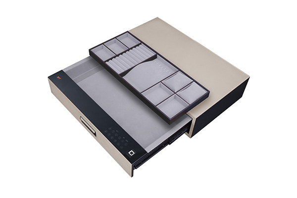 Leather Drawer Safe 9.532 Color 664 Off White