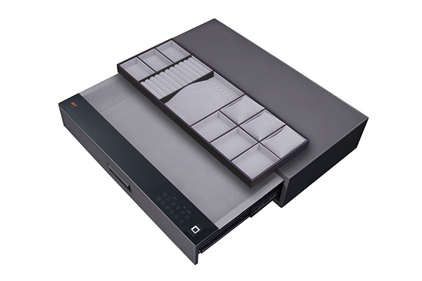 Leather Drawer Safe 9.532 Color 764 Gray