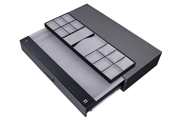 Leather Drawer Safe 9.532 Color 864 Gray