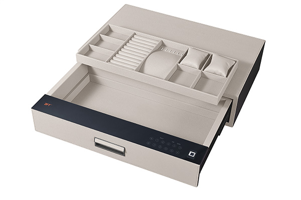 Leather Drawer Safe 9.533 Color 664 Off White