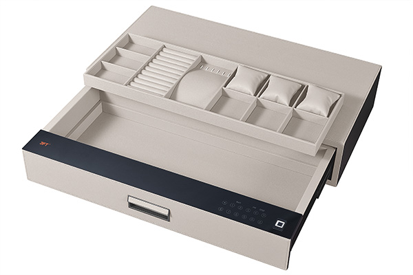 Leather Drawer Safe 9.533 Color 764 Off White