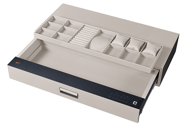 Leather Drawer Safe 9.533 Color 864 Off White