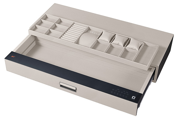 Leather Drawer Safe 9.533 Color 964 Off White
