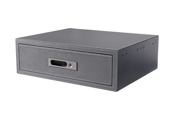 Leather Drawer Safe 9.545 Color 480 Gray