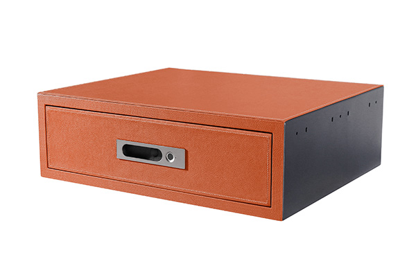 Leather Drawer Safe 9.545 Color 480 Orange