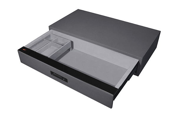 Leather Drawer Safe 9.545 Color 764 Gray