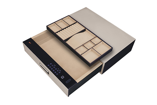 Leather Drawer Safe 9.572 Color 662 Off White
