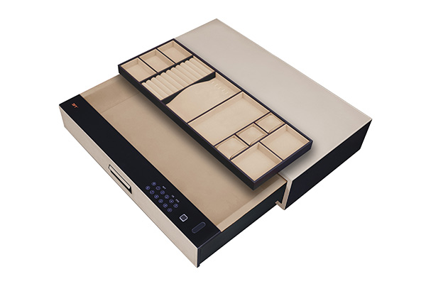 Leather Drawer Safe 9.572 Color 762-862 Off White