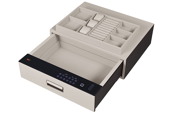 Leather Drawer Safe 9.573 Color 562 Off White