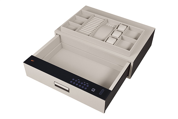 Leather Drawer Safe 9.573 Color 662 Off White