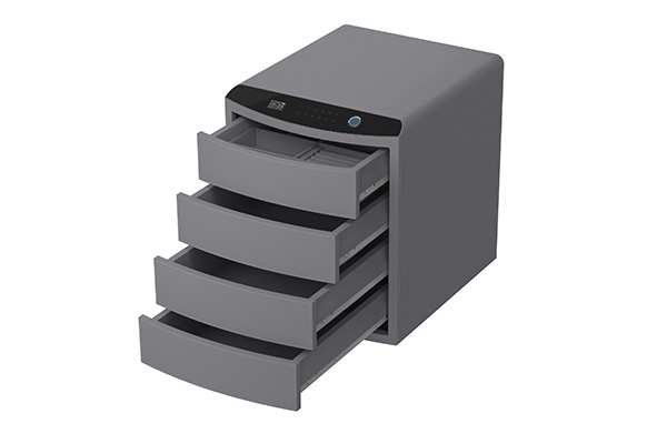 Leather Jewelry Organizer 9.121 9.121-4 Gray
