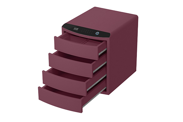 Leather Jewelry Organizer 9.121 9.121-4 Wine Red