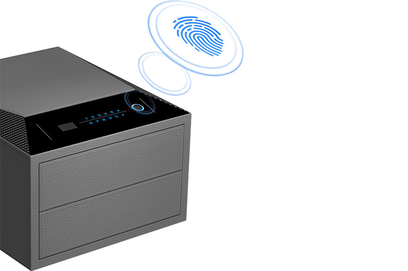 Leather Jewelry Organizer 9.123 Features Fingerprint Unlock
