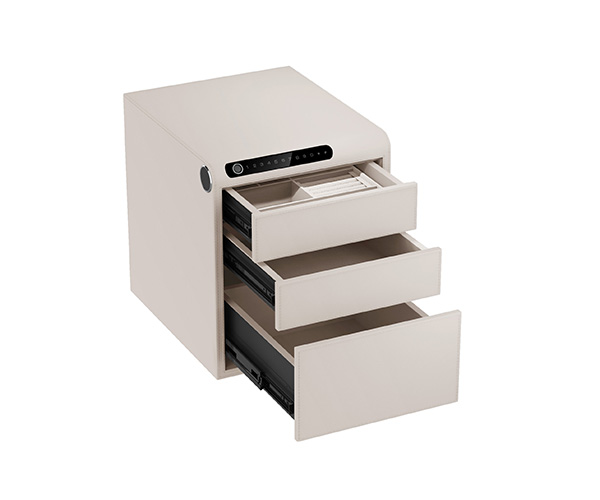 Leather Jewelry Organizer 9.125 9.125-3.5 Porcelain White