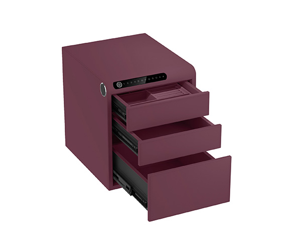 Leather Jewelry Organizer 9.125 9.125-3.5 Wine Red