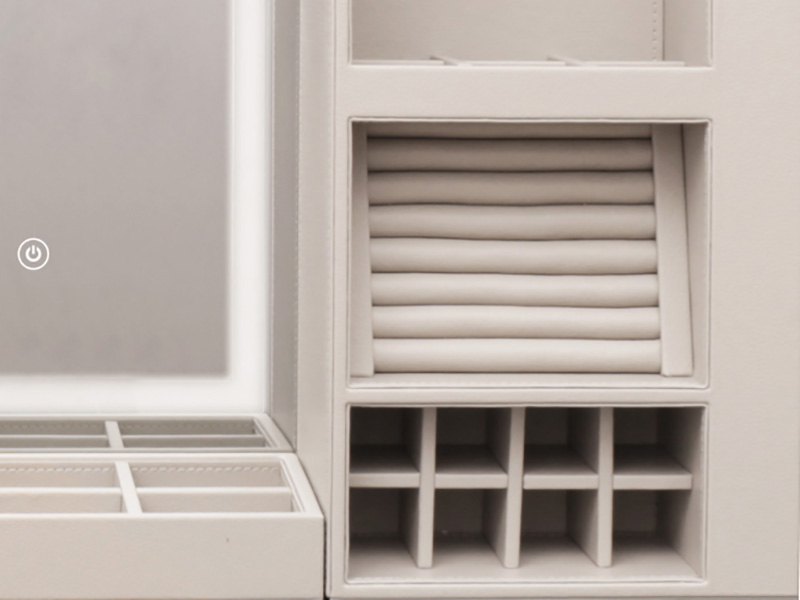 Lifting Jewelry Box 9.701 (Cabinet Drop-down Model) Features Jewelry organizers