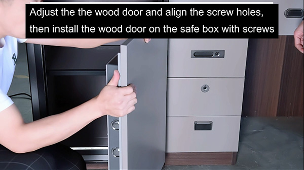 How to install concealed wardrobe safe F601 into your closet