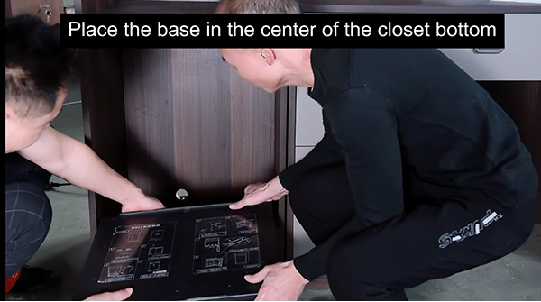How to install concealed wardrobe safe F601 into your closet