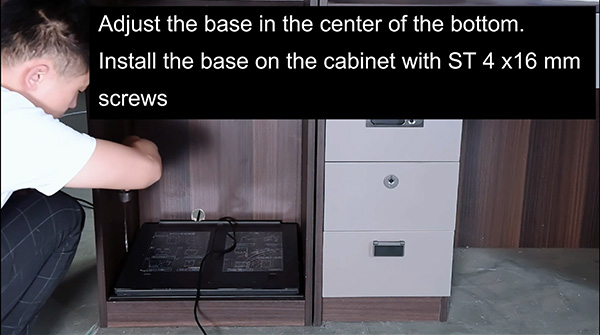 How to install concealed wardrobe safe F601 into your closet