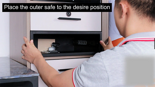 How to install D5 Series drawer safe