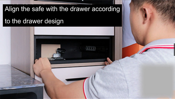 How to install D5 Series drawer safe