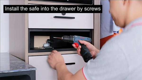 How to install D5 Series drawer safe