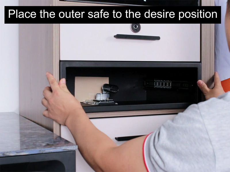 How to install D5 Series drawer safe