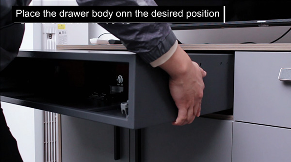 How to install deluxe safe drawer F301 into your drawer