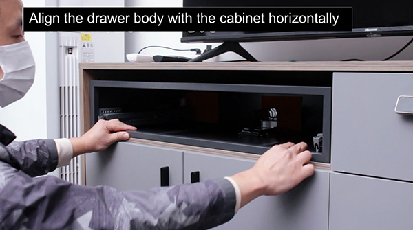 How to install deluxe safe drawer F301 into your drawer