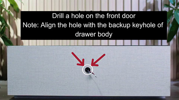 How to install drawer safe