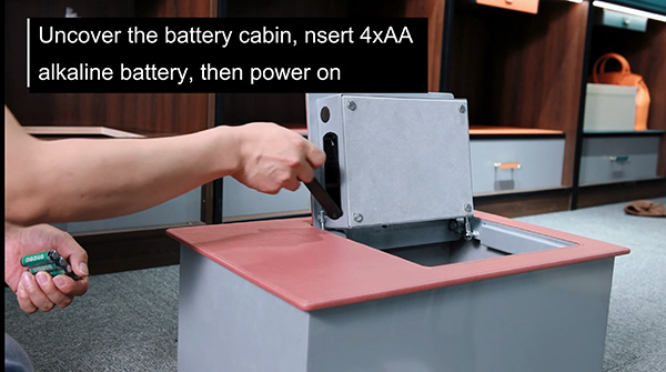 How to install leather wardrobe safe F611
