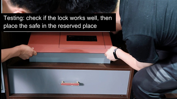 How to install leather wardrobe safe F611