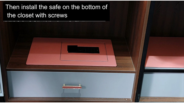 How to install leather wardrobe safe F611